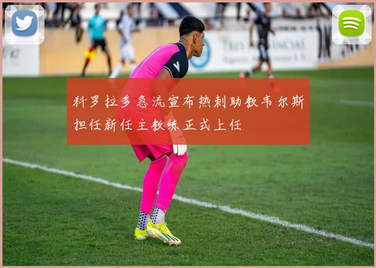 科罗拉多急流宣布热刺助教韦尔斯担任新任主教练正式上任